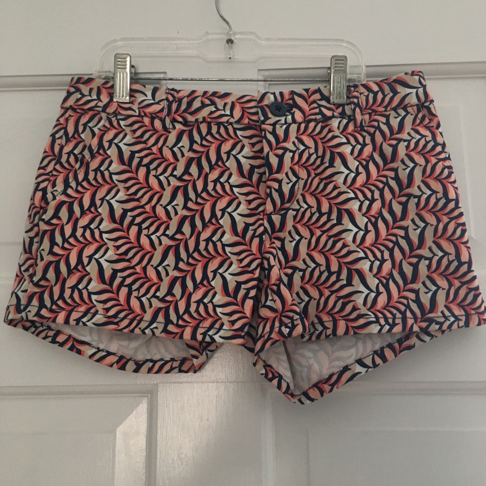 Boutique Shorts Fun Orange and Navy Pattern Size 3
